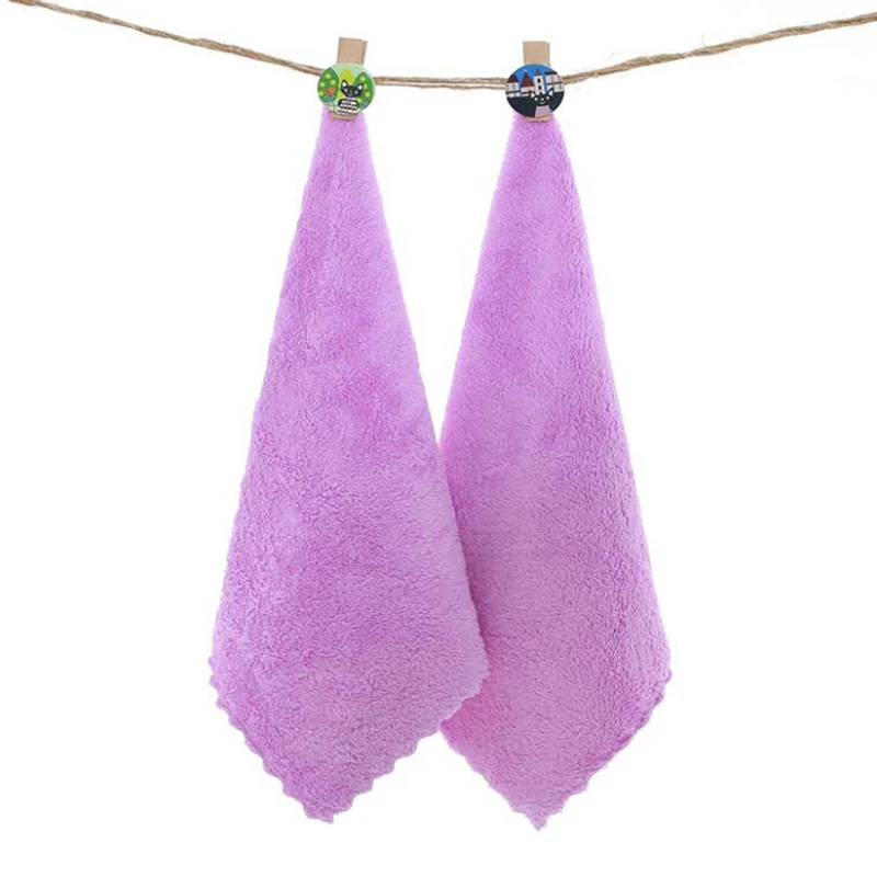 Light Purple Однотонное мягкое полотенце из микрофибры для новорожденных, впитывающее сушку, полотенце для ванной, ткань для кормления, многофункциональное полотенце для малышей - Цвет: Light Purple