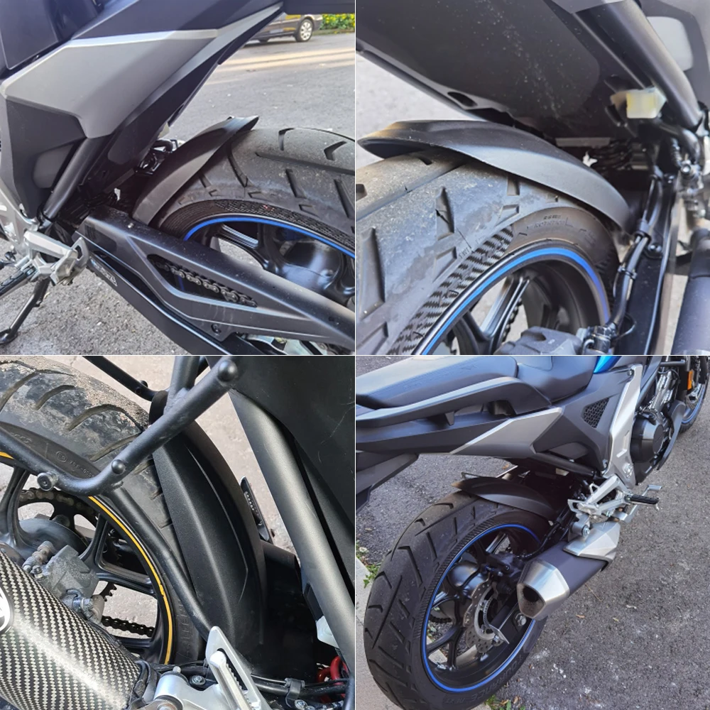 For NC750 X NC 750X NC750X 2012-2020 2021 2022 2023 Motorcycle Rear Fender Extender Mudguard Splash Guard Cover (Color : Carbon Look For NC750 X NC 750X NC750X 2012-2020 2021 2022 2023 Motorcycle Rear Fender Extender Mudguard Splash Guard Cover (Color : Carbon Look