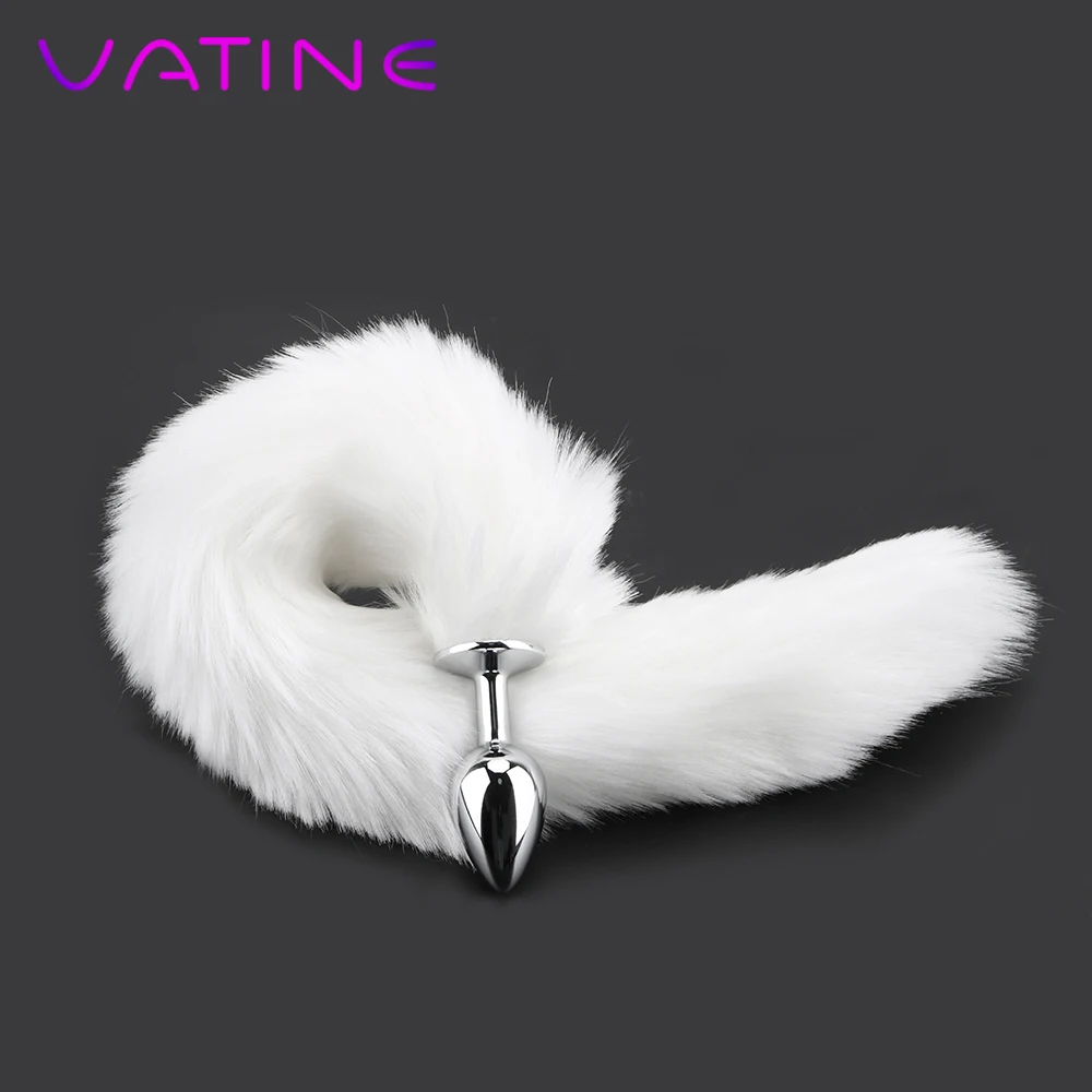 Ватин интимные игрушки для женщин мужчин пары гладкий сенсорный мягкий лисий