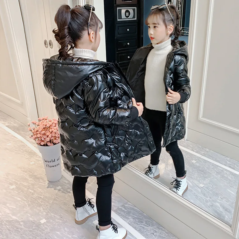

Baby Girl Winter Parkas Coat Children Outerwear Overcoat Teenager Girls Windbreaker Jackets Kids Winter Clothes 4 6 8 12 14 Year
