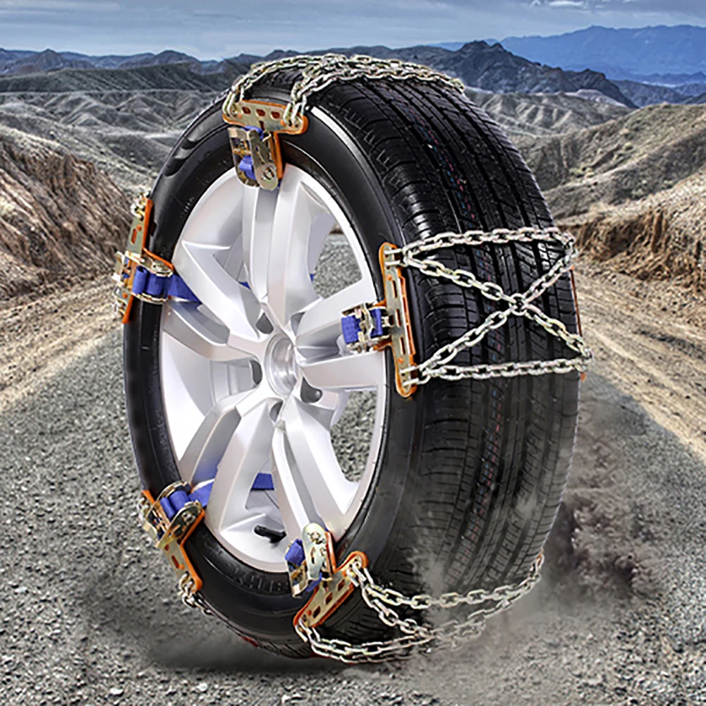 

Universal Professional 3 Chains Balance Design Chain Anti-skid Steel Car Snow Chains for Ice Snow Mud Road Safe for Driving
