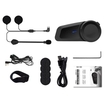 

Suitable for Motorcycle Helmet Bluetooth Walkie-Talkie Wireless Bluetooth BT Headset Stereo