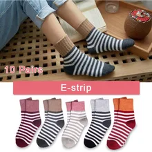 10 пар, женские носки, плотные, теплые, эластичные, дышащие, для осени и зимы, GDD99