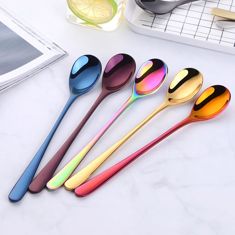 2 шт. набор ложек для мороженого из нержавеющей стали|long handle|scoop spoonlong handled spoon |
