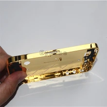 Для iphone 4g 4S ободок настоящий позолоченный ободок Золотой корпус для iphone 4 4g 4S