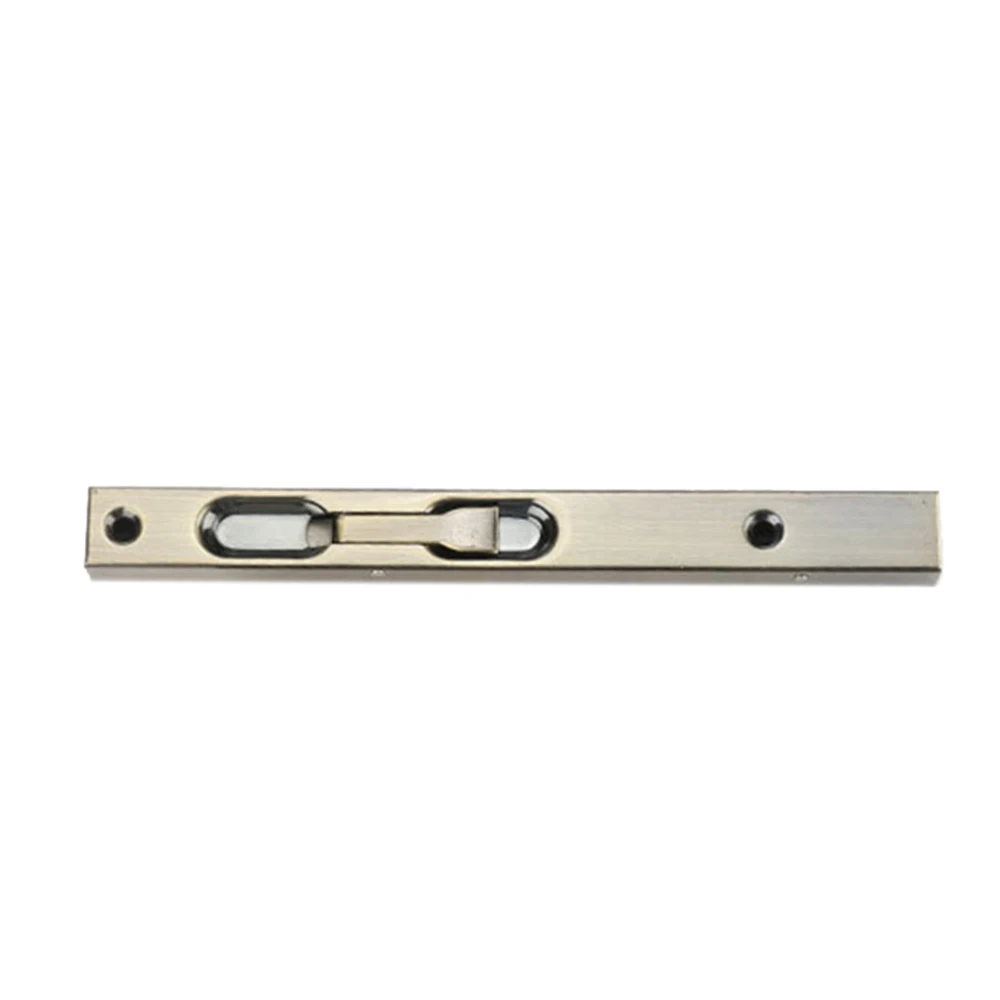 

10 Inch Door Edge Lever Action Flush Bolt Finger Slide Lock For Double Doors 1x