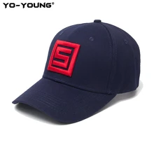 Yo-Young бейсболка Snapback унисекс с 3D вышивкой буквы S высокого качества бейсболка однотонные спортивные кепки для улицы 56-58
