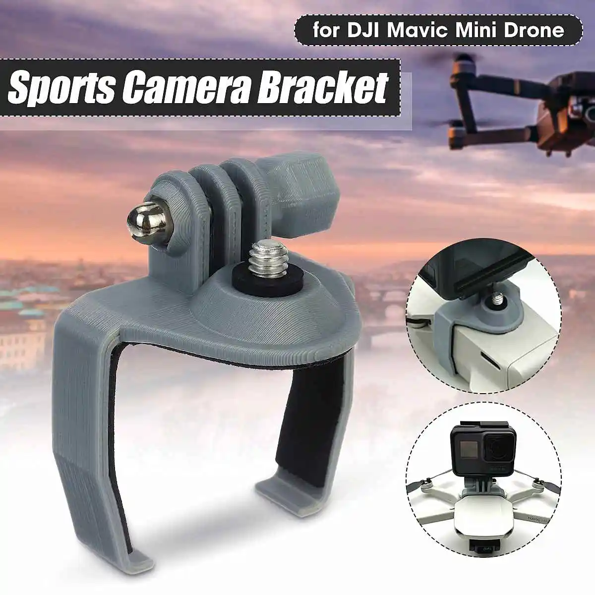 Adapter Bracket Mount Für DJI Mavic Mini/Pro/OSMO Action/360/Gopro/Eken Kameras Adapter Bracket Mount Für DJI Mavic Mini/Pro/OSMO Action/360/Gopro/Eken Kameras