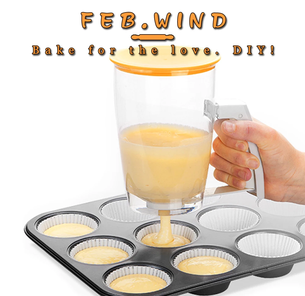 Distributeur De Pâte à Gâteau En Papier, Tasse à Crêpes, Séparateur De Pâte, Entonnoir à Mesurer