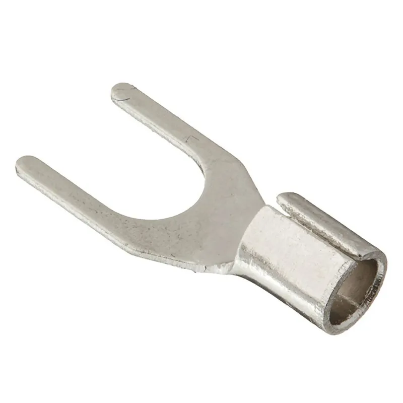 New 200Pcs SNBS2-4 AWG 16-14 Wire Connector Non Insulated Fork Terminals