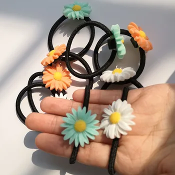 

KPOP G-Dragon Different Colors Daisy Elastic Hair Bands Rubber Bands Scrunchies Hair Ropes Hair Accessories PEACEMINUSONE