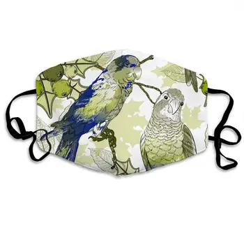 

Reusable Washable Mask, Animal and Graphics Anti Dust Block Air Pollution Half Face Mouth Mask with Elastic Ear Loop