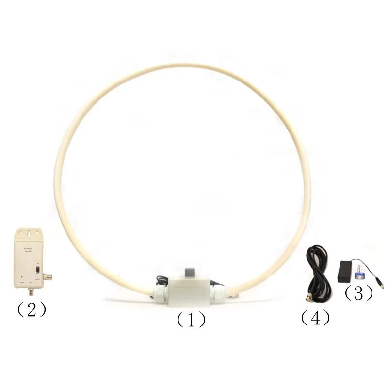 GA400 Balcony Outdoor Rotating Medium wave AM/FM short-wave SDR loop antenna radio Active Receive Antenna Loop 100K-200MHz best bobcat antenna