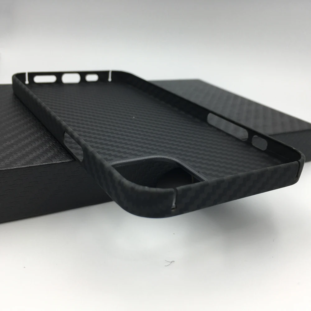 Real Carbon Fiber Phone Case for iPhone 12 Pro Max Ultra Thin Anti-fall Carbon Fiber Hard Cover Cases for iPhone 12 Mini