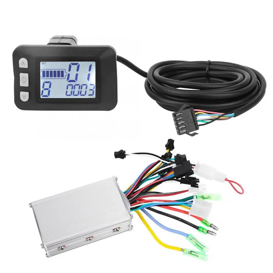 E-bike Motor Controller 24V/48V 350W Brushless Electric Bike Bicycle Scooter Speed With LCD Panel Display | Спорт и развлечения