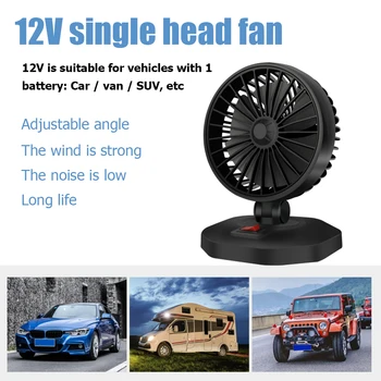 

Dropship Truck 360 Rotatable Fan with Cigarette Lighter Fan 6-Blade DC 12V 24V Plug for Portable Table Student Dormitory