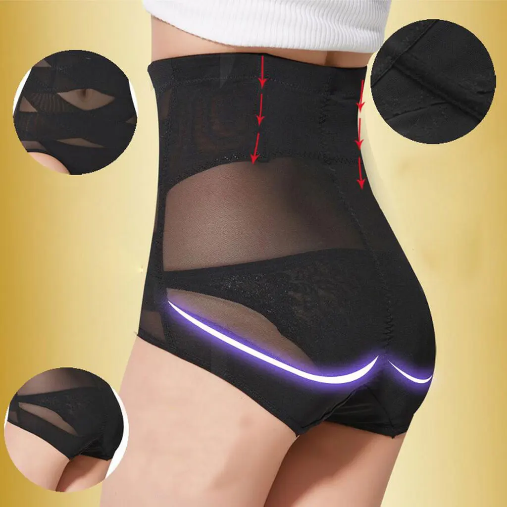 Women Belly High Waist Control Panties Slimming Body Shaper Seamless Underwear