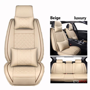 

Full Coverage Eco-leather auto seats covers PU Leather Car Seat Covers for Kia morning picanto rio cerato soul seed optima car