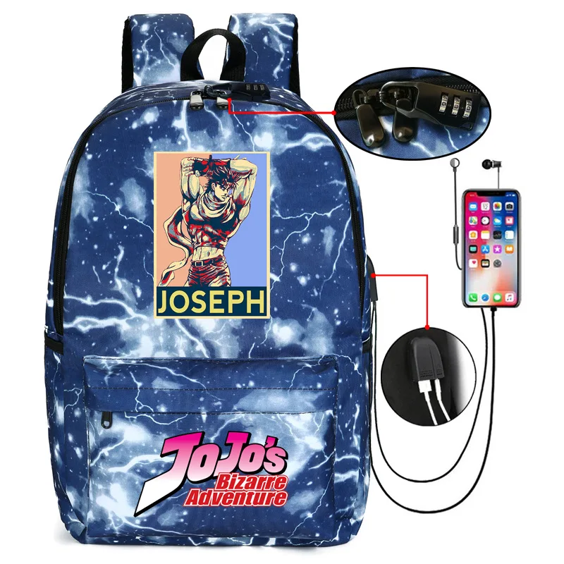 Женские сумки с защитой от кражи JoJo's невероятные приключения школьная сумка в