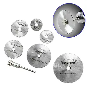 

7pcs Cutoff Circular Saw Rotary Blade Cutting Rod Drill Cutter Power Tools