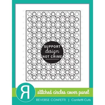 

Stitched circles cover panel Metal Cutting Dies cut die mold decoration Scrapbooking Embossing paper craft mould punch stencils