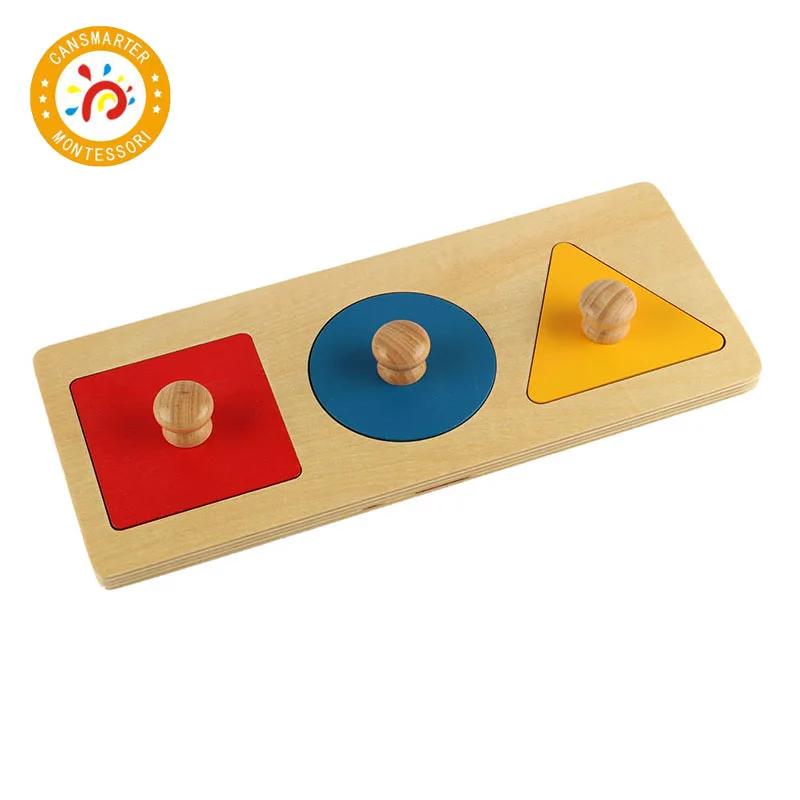 Монтессори детские игрушки сенсорные деревянные выпуклые фигурки, заполни отверстие доска геометрический матч цвет Когнитивная деревянная головоломка развивающие игрушки LT004