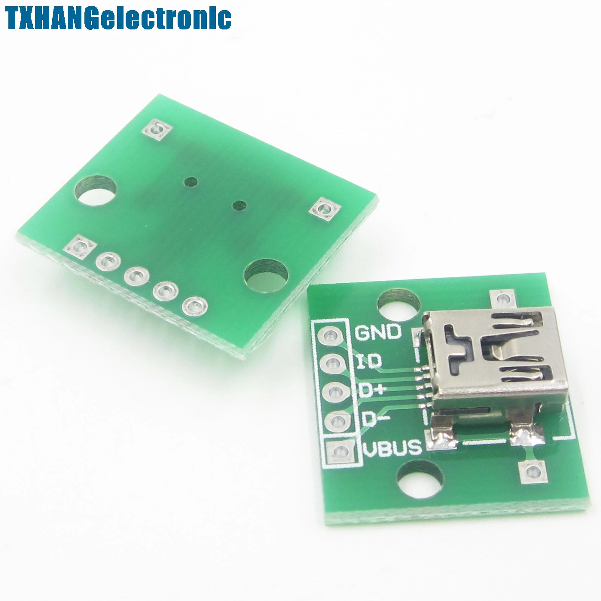 

5pcs mini USB to DIP Adapter Converter for 2.54mm PCB Board DIY Power