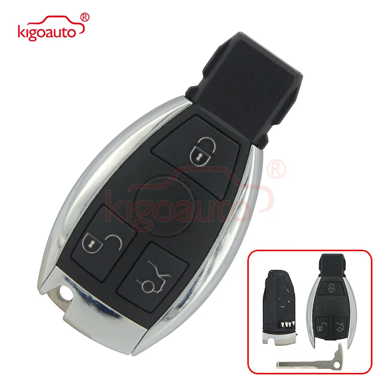 

Kigoauto For Mercedes S CL C class 3 button smart key case shell