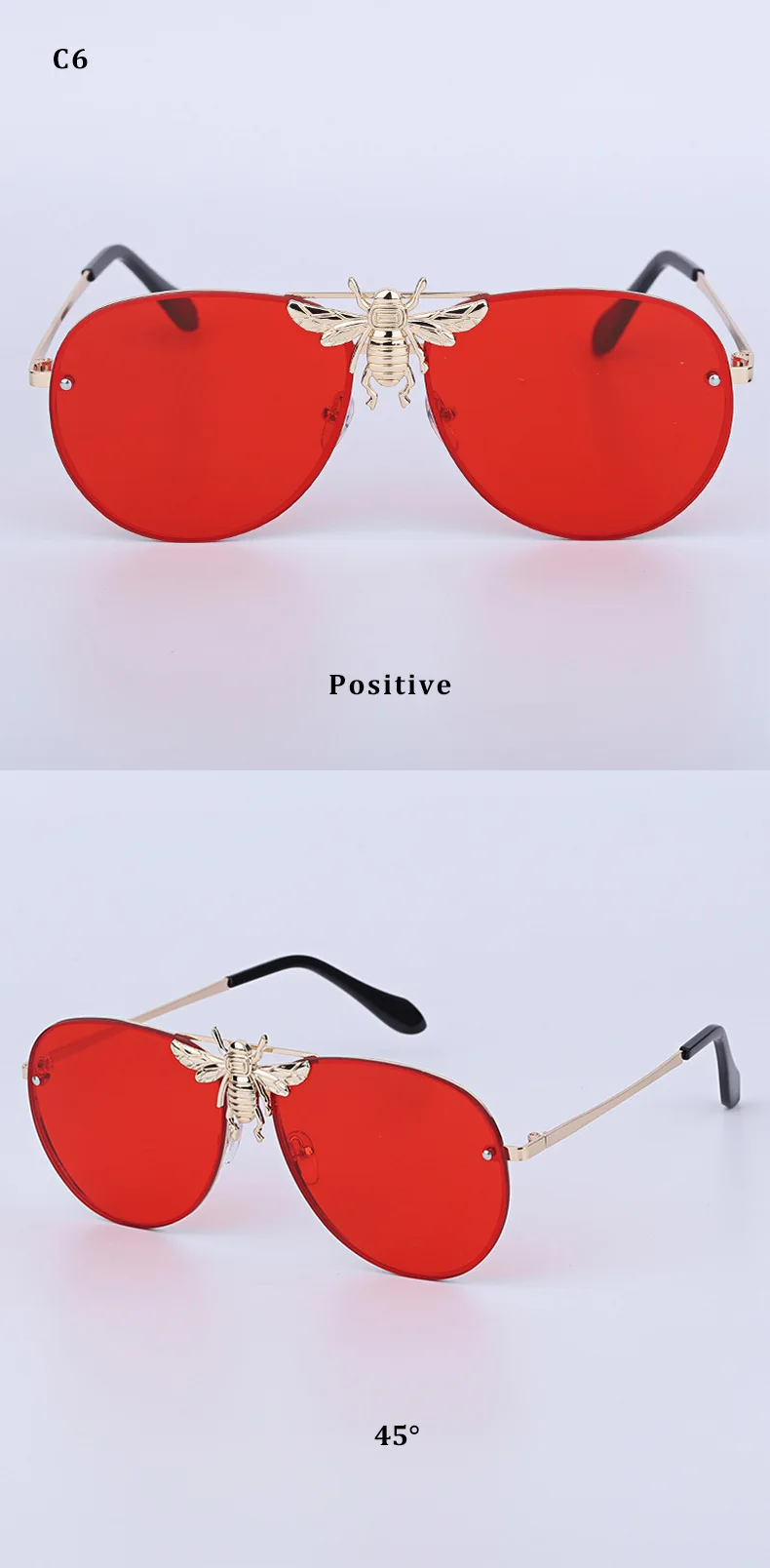 GIFANSEE для мужчин пилот пчела солнцезащитные очки для женщин негабаритных Женщин Защита от солнца очки Элитный бренд Винтаж