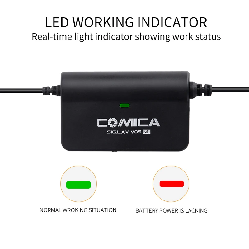 

ABKT-COMICA CVM-SIG.LAV V05 MI Multi-Functional Single Lavalier Microphone for IPhone XS Max X 8 7 Plus IPad with Interface