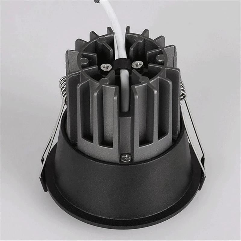 Downlight Dimmable Anti Glare Recessed AC220V 110V 240V 7W-15W Lamp Round Led Cob Ceiling Room Bedroom Spot Light led downlight recessed ceiling spotlight