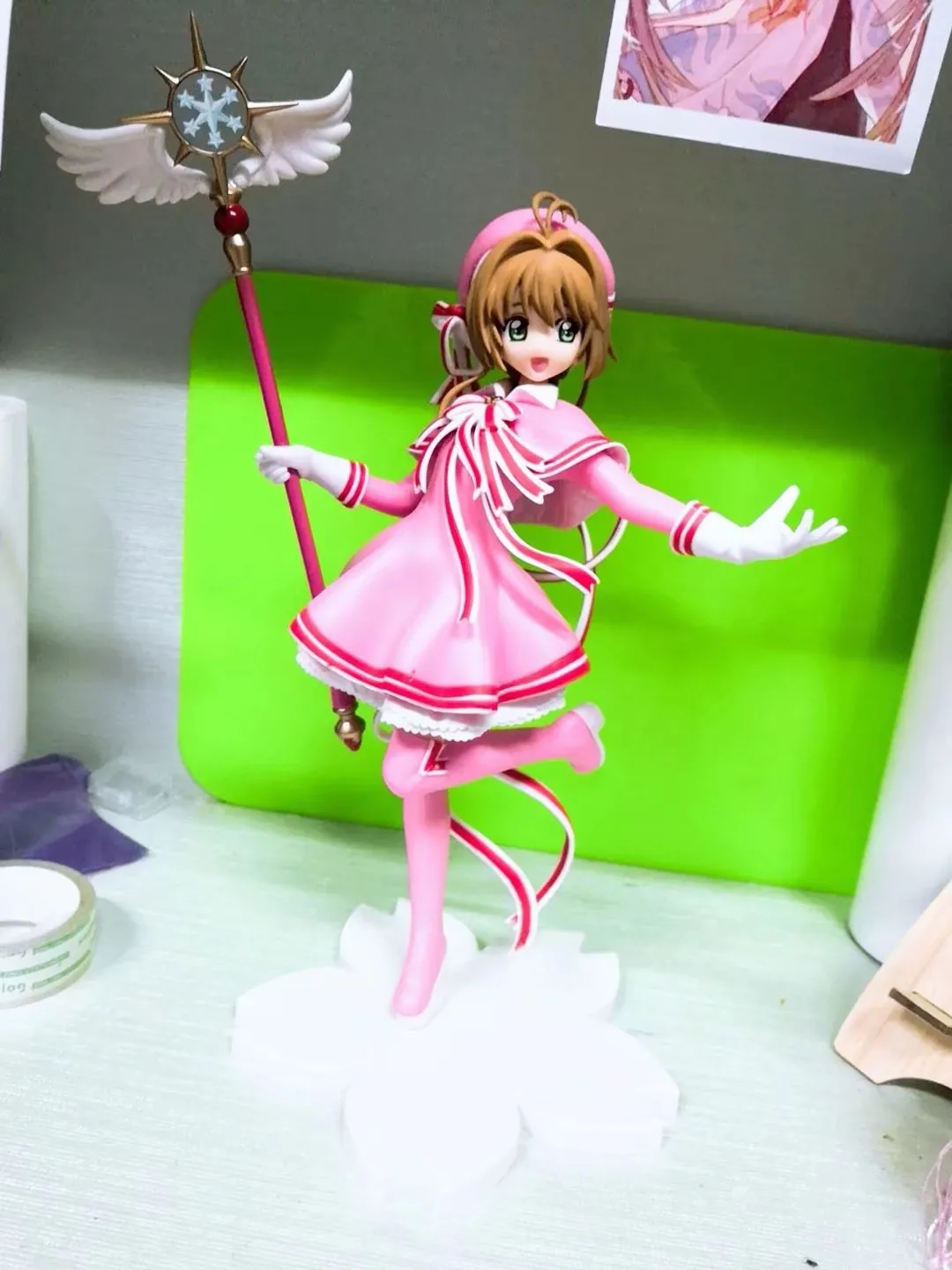 Японская оригинальная Аниме Фигурка KINOMOTO SAKURA Card Captor Sakura фигурка Коллекционная модель игрушки brinquedos Рождественский подарок