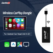 Carlinkit apple carplay dongle adaptador android auto para android tela navegação jogador caixa de ligação inteligente airplay com fio orwireless