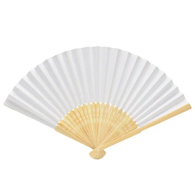 

20 Pcs Fan White For Painting Calligraphy DIY Gift Decoration White