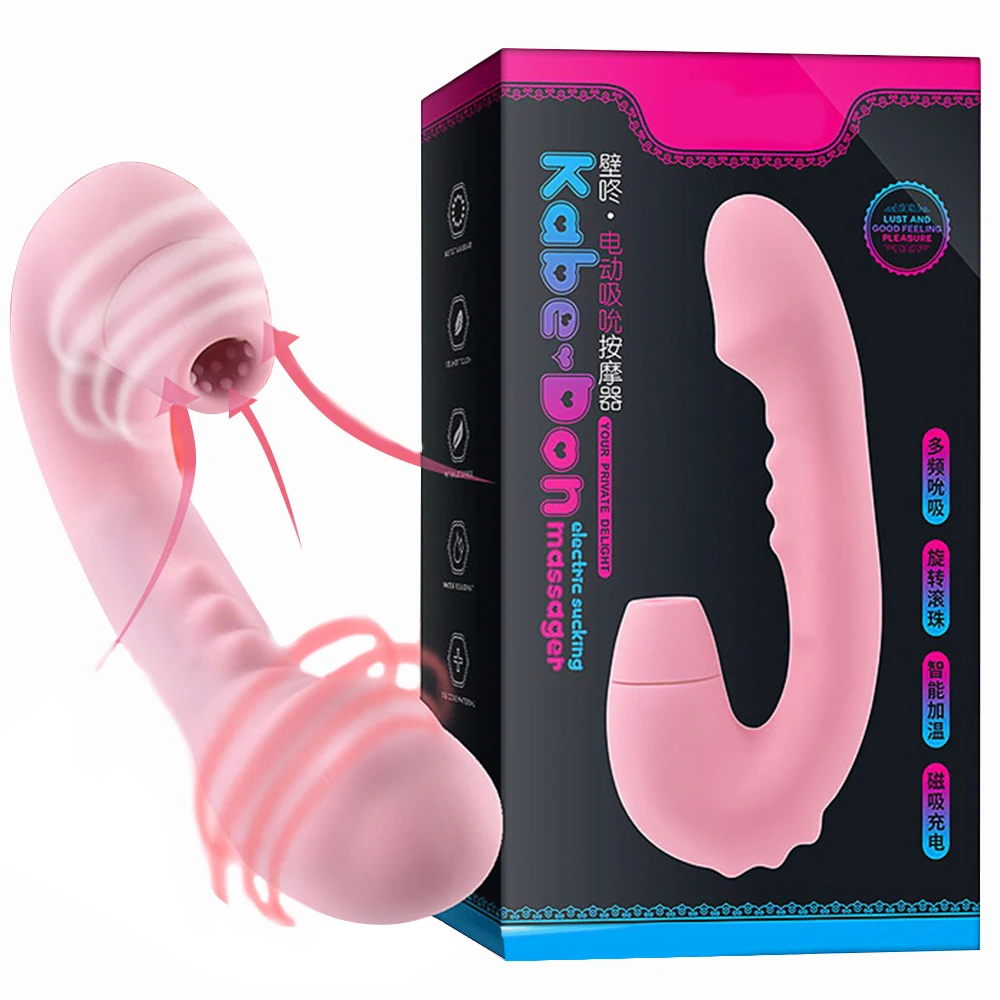 Rotating Dildo Vibrator Sex Toy for Women Heating G-Spot Nipple Clitoris Stimulation Sucking Vibrator Waterproof Sucker Vibrator (9)
