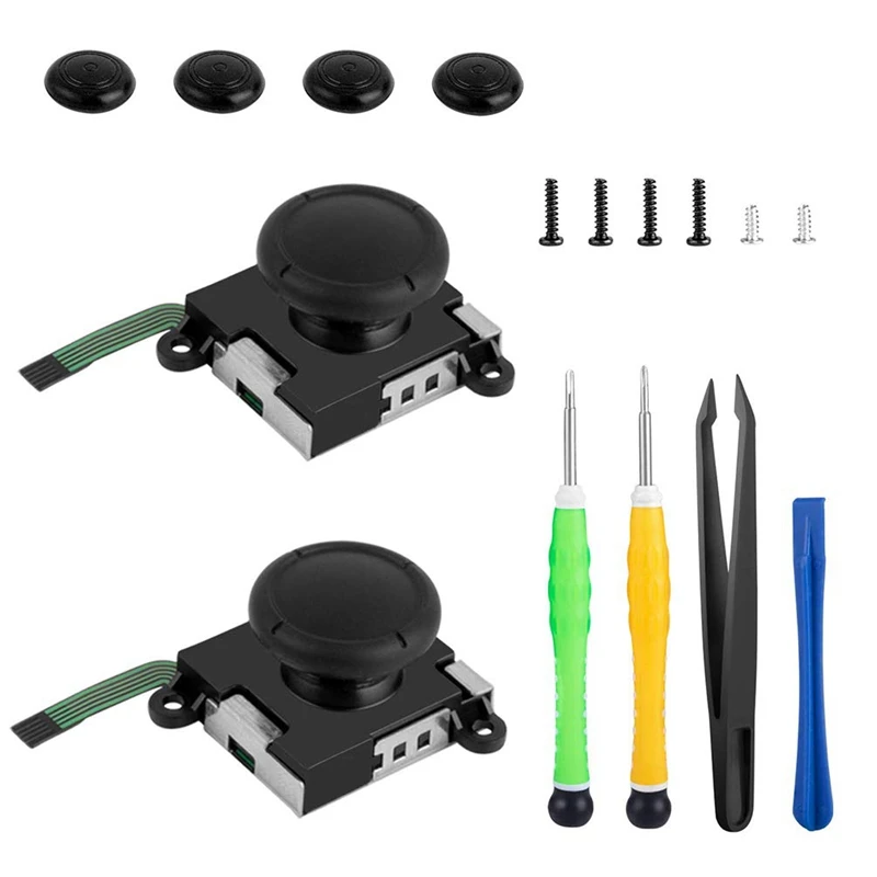 

16PCS/Set Rocker Disassemble Repair Tool Game Switch Handle Replacement Tools Joy-Con Handle 3D Joystick Screw Driver