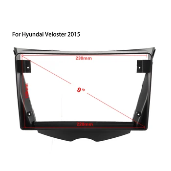 

Black ABS Plastic Trim Frame Replace For Hyundai Veloster 2015 Car DVD Refit Dashboard