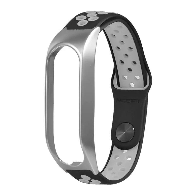 black gray Для Tomtom сенсорный браслет металлический корпус двойной цветной ремешок для часов Tomtom Touch браслет - Цвет: black gray
