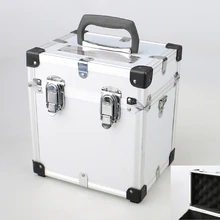 Алюминиевый ящик для инструментов, многофункциональный промышленный портативный дисплей для камеры, косметический чехол, ящик для инструментов 230*215*165 мм