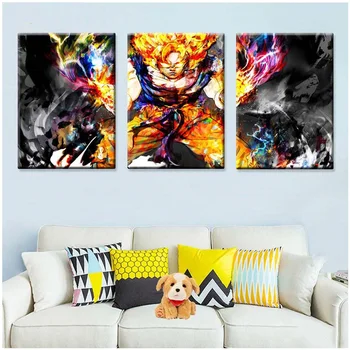 

5D Diamond Embroidery Diy Diamond painting 3Panel Cartoon dragon ball mosaic painting by numbers rhinestone cross stichZP-2712