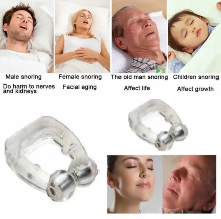 8Pcs/Box Anti Snoring Breathe Easy Sleep Nose Clip Snore Stopper Aid Nasal Dilators Device Congestion Aid No Strips Cones - Цвет: Style C