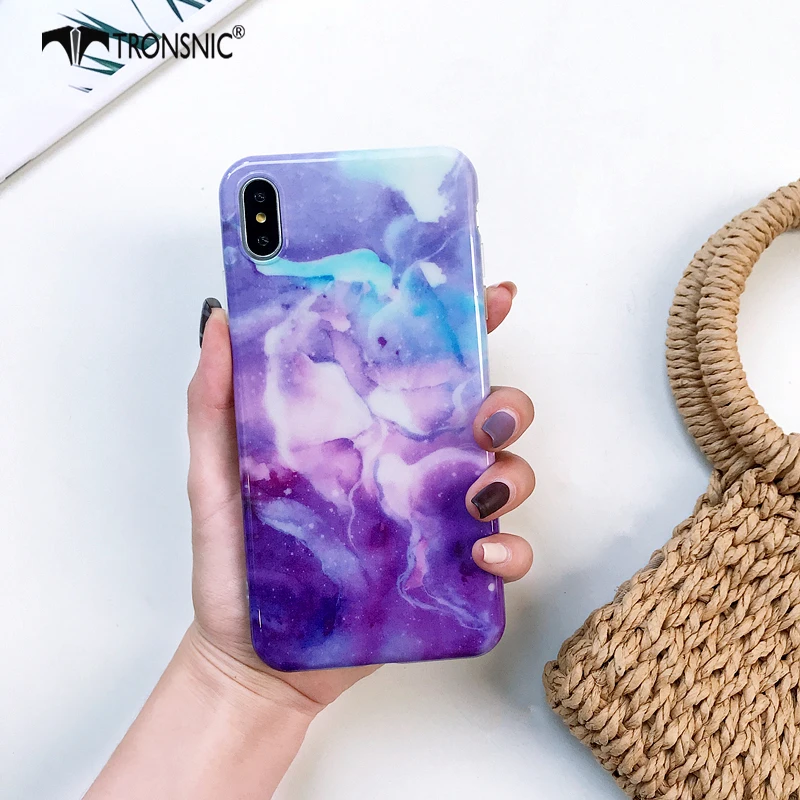

Marble Texture Phone Case for iPhone 11 Pro Max XR X XS MAX Soft Glossy Clear Luxury Case for iPhone 6 6s 7 8 Plus Fashion Cover