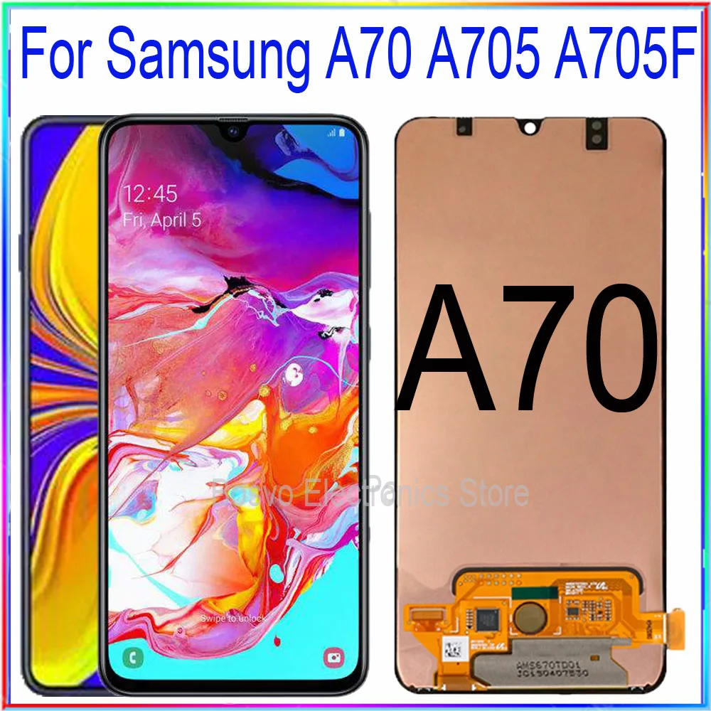 US $31.90 for Samsung A70 LCD screen display A705 A705F A705W A705FNDS with touch with frame assembly Replacement repair parts