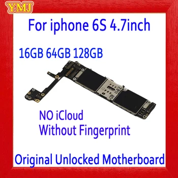 

100% Original unlocked For iphone 6s Motherboard With/Without Touch ID 16gb / 64gb /128gb for iphone 6s Mainboard with IOS plate