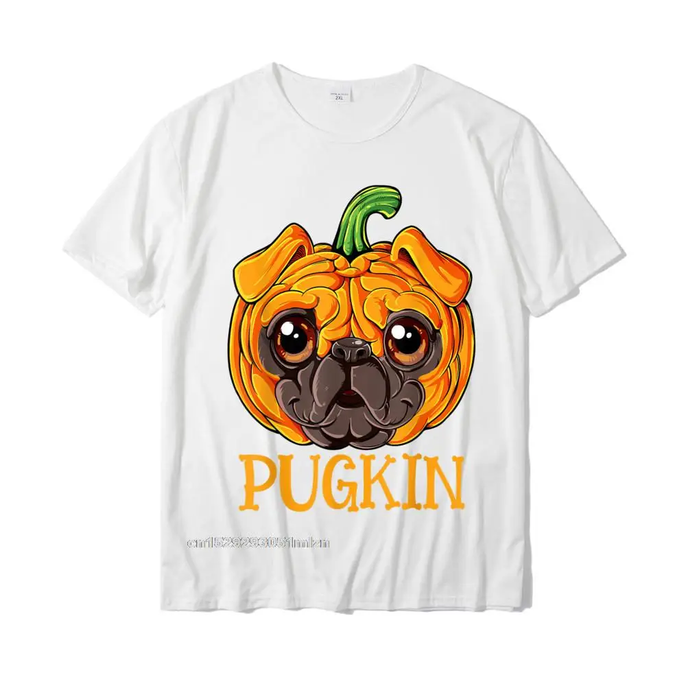 Tops & Tees Casual Labor Day Family Fashionable Short Sleeve 100% Cotton Crew Neck Men Tshirts Fashionable Tees Pugkin Pug Pumpkin T shirt Halloween Kids Boys Thanksgiving T-Shirt__4496 white