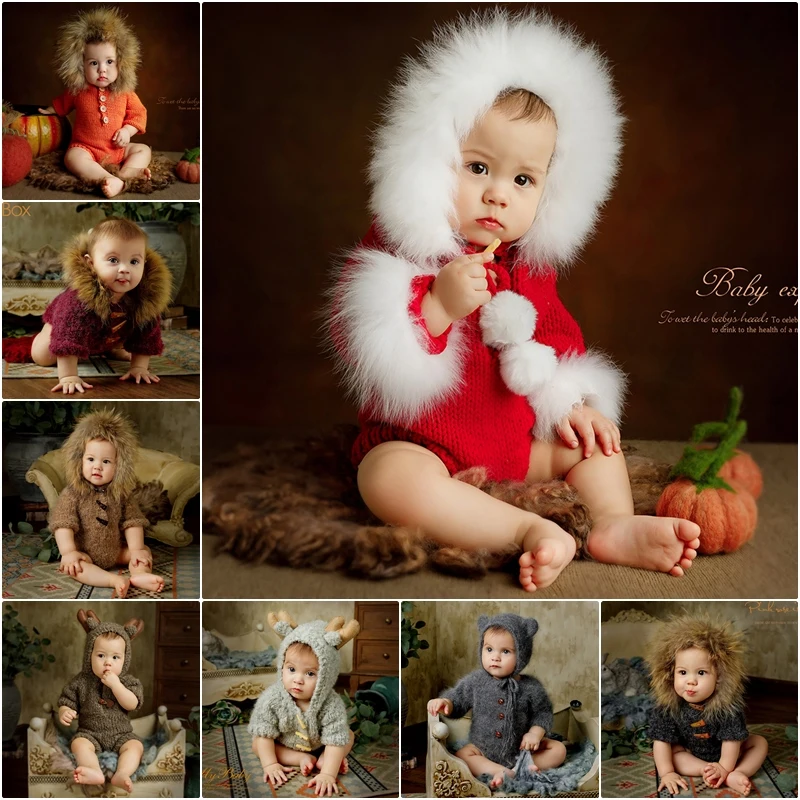 2019 Crochet Baby Photography Props Hat for Newborn Soft Outfits Clothes Rompers Fotografia Accessories Studio Photo | Детская одежда и