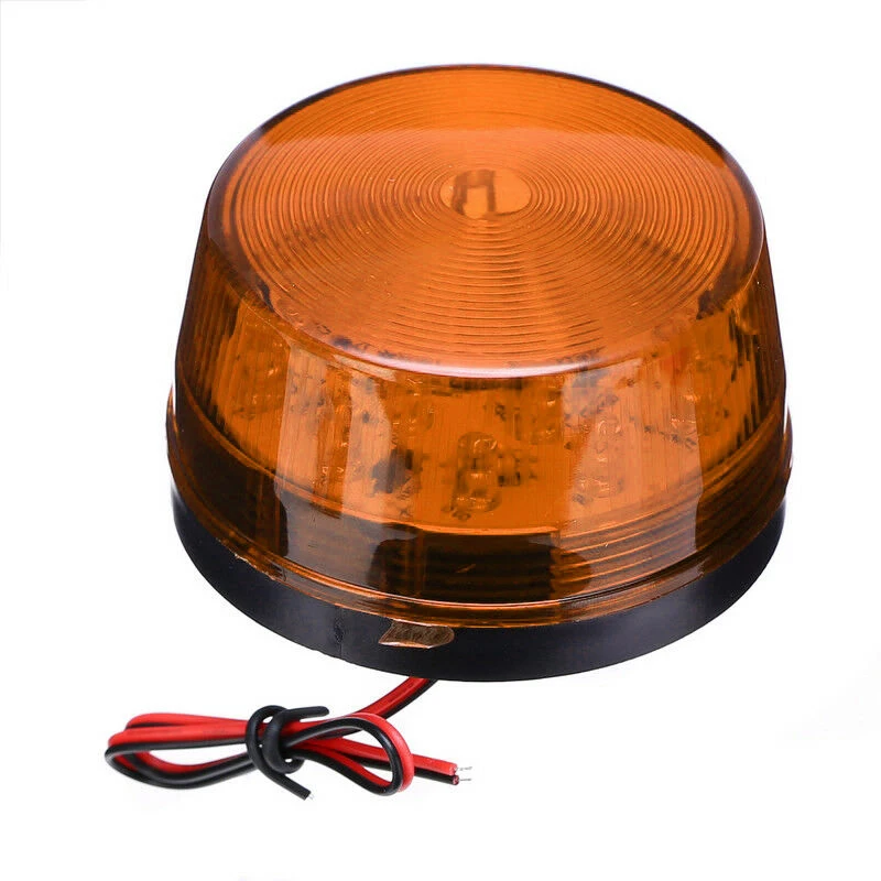 12V LED Strobe Car Emergency Alarm Light Round Tail Signal Lamp ATV Safety Warning Tailight Bulbs For RV truck Motorcycle | Автомобили и