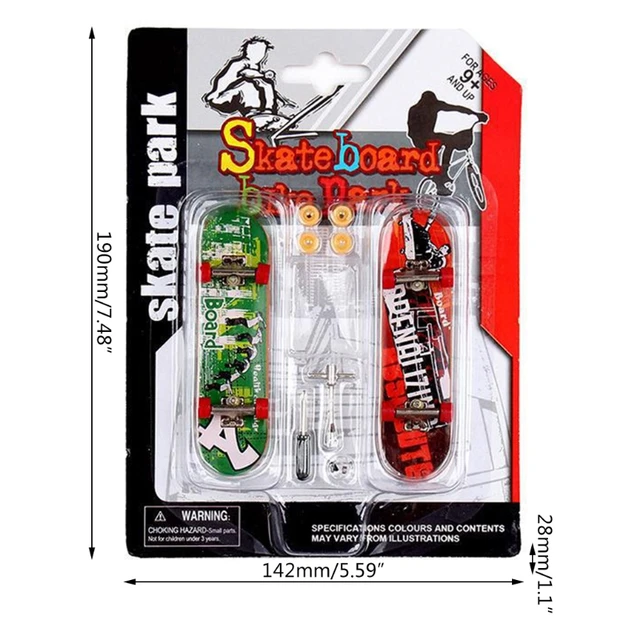 DIY Assembly Mini Finger Skateboard Deck Skate Park Board Boy Kid Children 3
