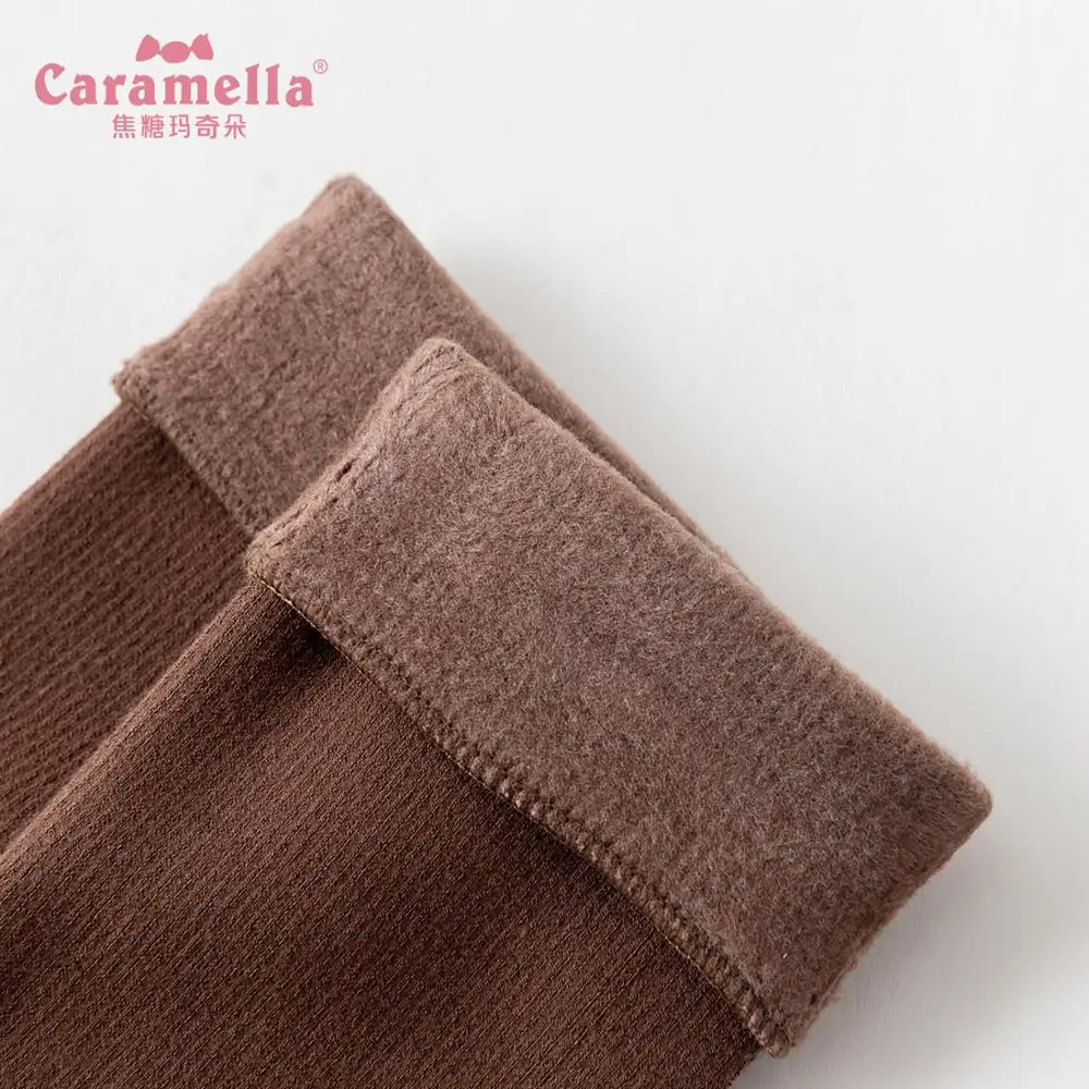 Caramella/4 пары, подарочная упаковка, посылка, детские носки для обуви зимние толстые теплые плюшевые носки для маленьких девочек и мальчиков милые мягкие детские носки с кисточками