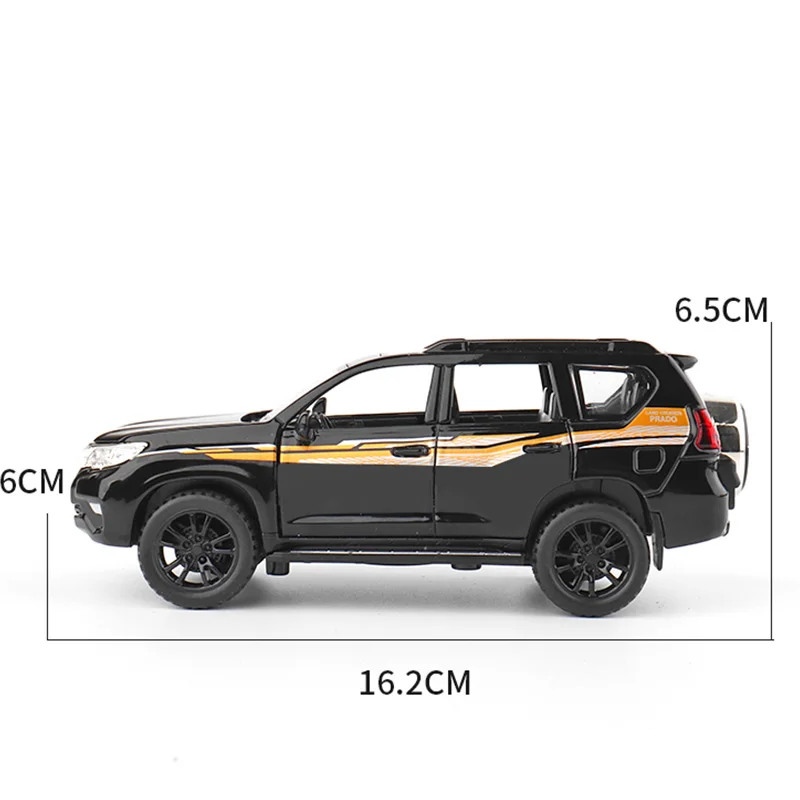 1:32 Новая модель автомобиля TOYOTA LAND CRUISER PRADO из сплава металла игрушки с